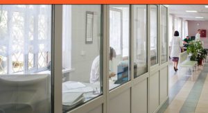 Противопожарная перегородка для медицинских учреждений / серия FRM5545